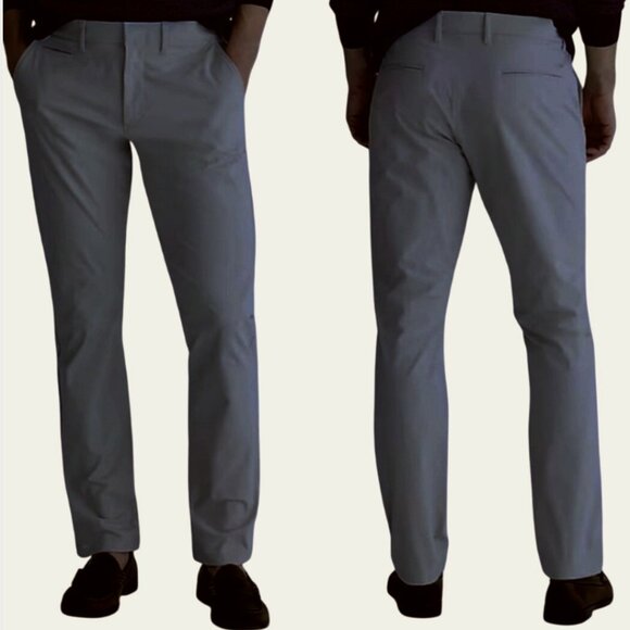 J. Crew Thomson FLEX Light Gray Tapered Fit Straight Chino Pants Size W34 L34 - Picture 1 of 16